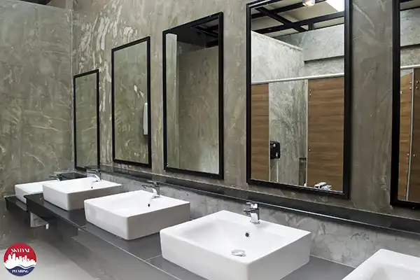 Commercial Sinks and Toilets - Skylyne Plumbing